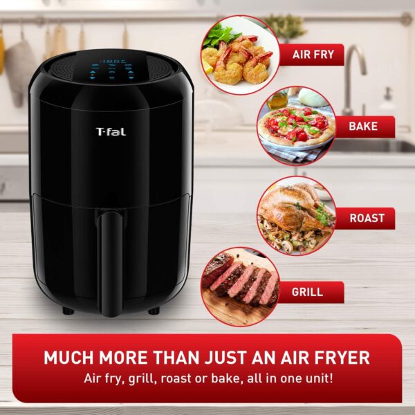 TEFAL Easy Fry Compact Duo Precision 1.6 Liter Air Fryer, Black Special Feature - Image 4