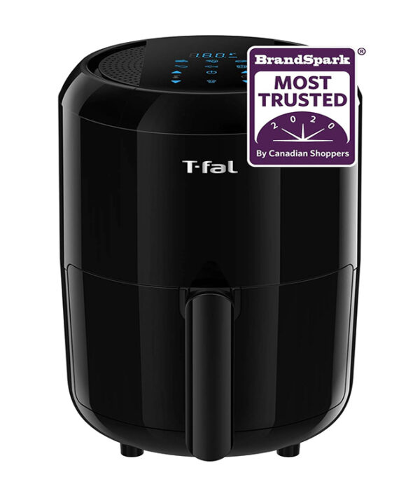 TEFAL Easy Fry Compact Duo Precision 1.6 Liter Air Fryer, Black Special Feature