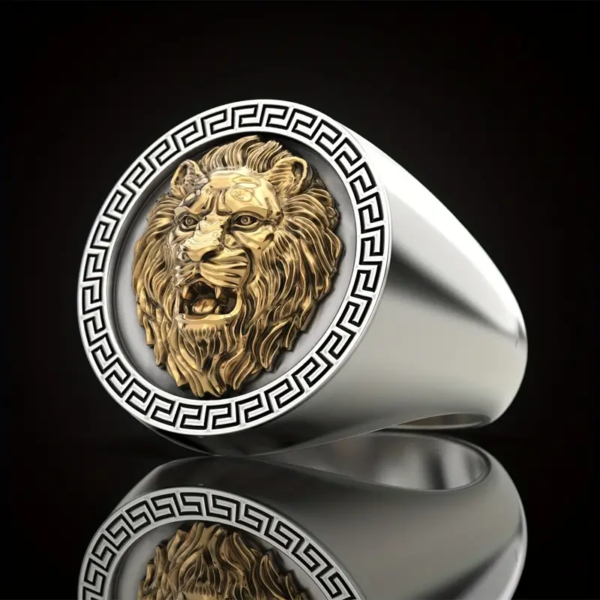 Vintage Lion Motif Ring